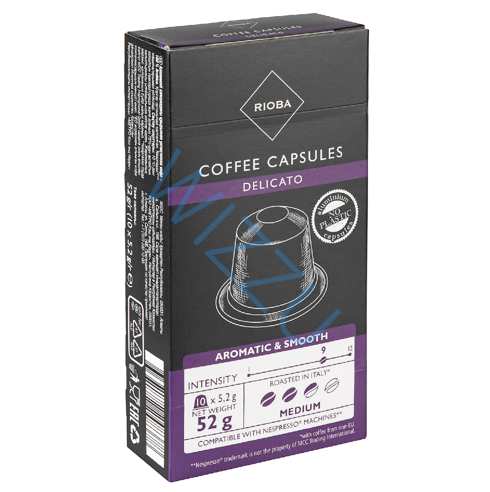 10ШТX5,2Г КОФЕ RIOBA NESPRESSO DELICATO КАПСУЛЫ