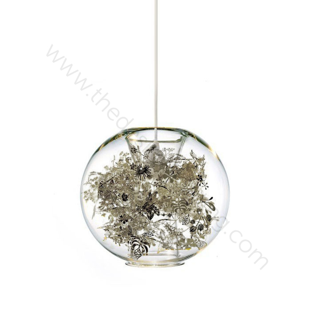 Pendant design lamp Tangle Globe by Artecnica (Silver)
