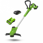 Аккумуляторный триммер Greenworks G24LT28K2, 24v, (2107107UB), 28 см, АКБ 4 А·ч и ЗУ