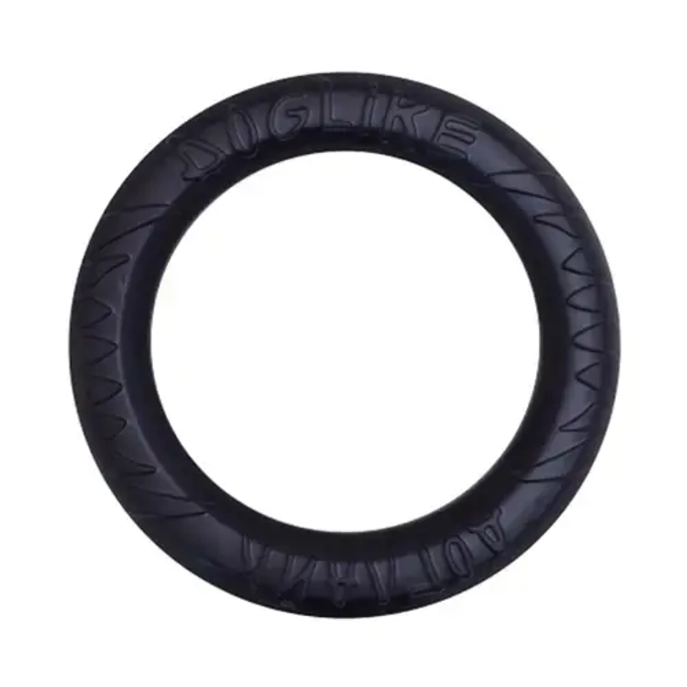 DOGLIKE Снаряд Tug&Twist Кольцо 8-мигранное большое, черное, d=305 мм