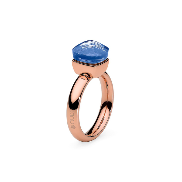 Кольцо Qudo Firenze light sapphire 16.0 мм 611015/15.9 BL/RG размер 16