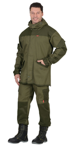Костюм СИРИУС-ГОРКА куртка, брюки, помочи (полотно палаточное) олива