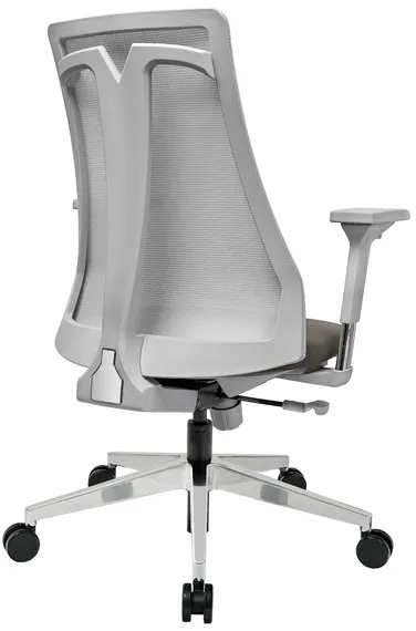Офисное кресло Air-Chair серый пластик, база хром