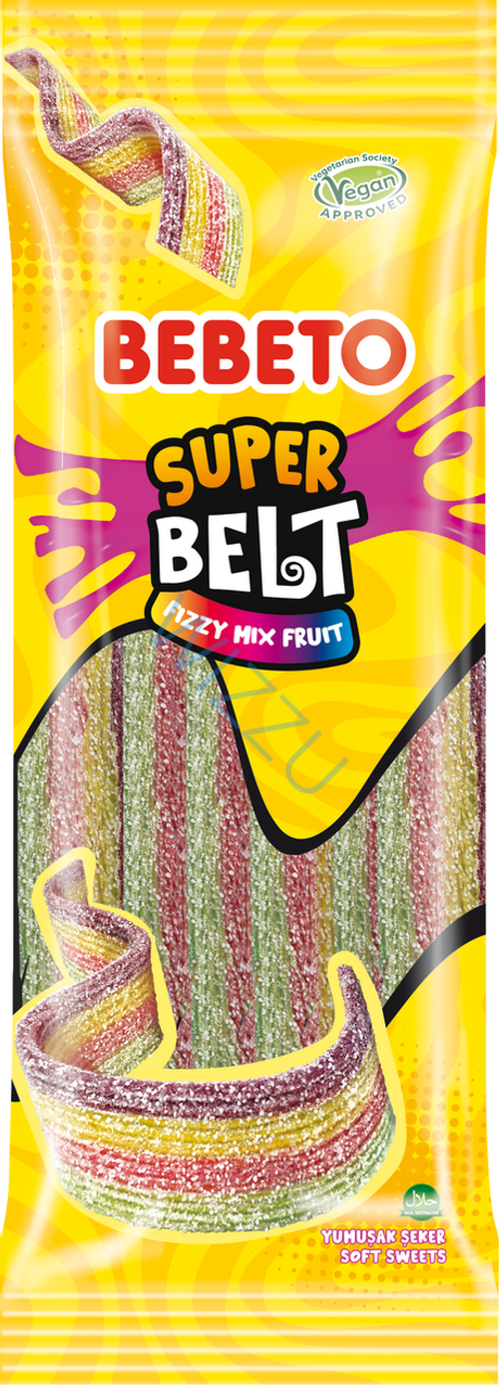 Мармелад BEBETO SUPER BELT FIZZY MIX  FRUIT 180г