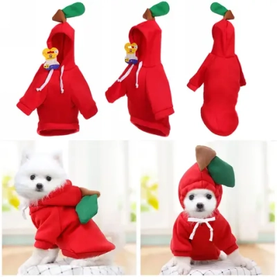 Кофта-толстовка для собаки «Wonderful style-Яблоко» с капюшоном, размер 2XL (62*45*26см) Ultramarine