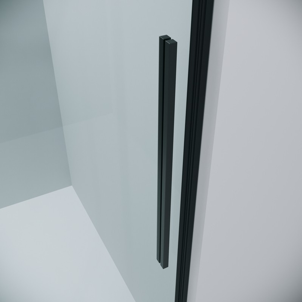 Душевое ограждение Grossman Galaxy 100.K33.01.140.21.00-200.K33.01.90.21.00 (140х90х195) раздвижная,черный матовый,стекло прозрачное,2 места