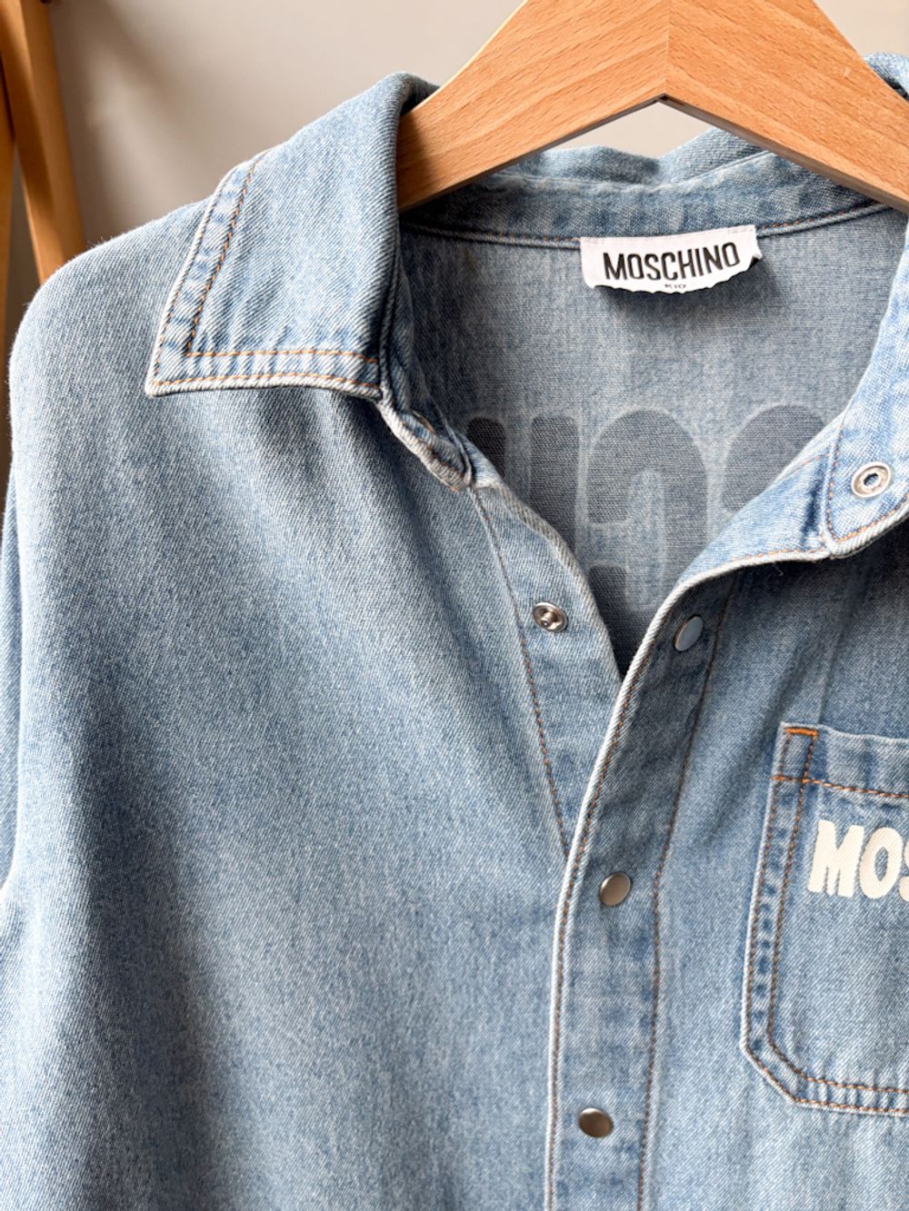 Джинсовая рубашка Moschino, 128