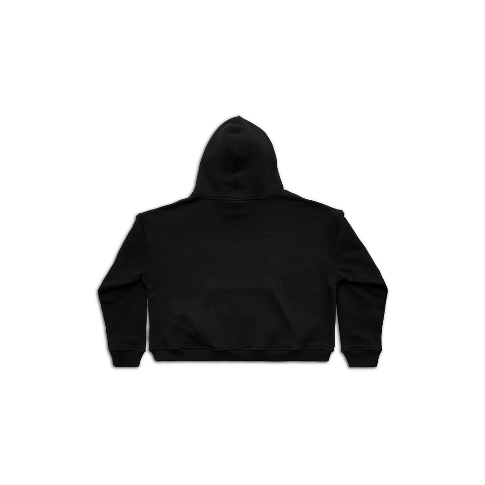 CASINO CROPPED HOODIE OVERSIZED