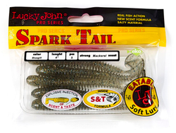 Виброхвосты съедобные LJ Pro Series Spark Tail 4,0in (10,1 см), цв. S08, 5 шт.