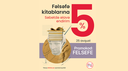 Fəlsəfə kitablarına əlavə 5% endirim!