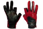 Перчатки спиннингиста Alaskan двухпалые Red/BL  M (AGWK-11M)