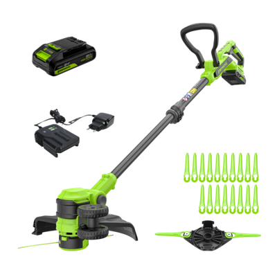 Триммер аккумуляторный Greenworks ST3002, 24V, 30 см, c 1хАКБ 4Ач и ЗУ (ST3002UB)