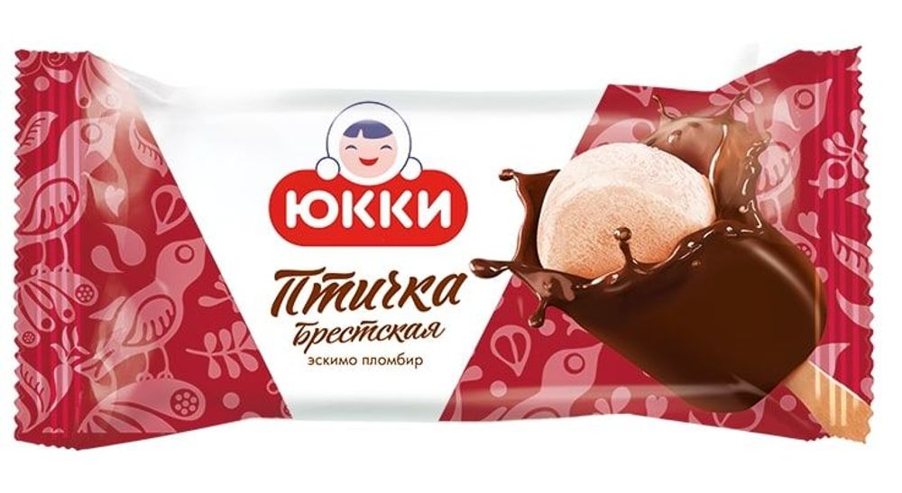 Мороженое эскимо Птичка Брестская пломбир в глазури 65г