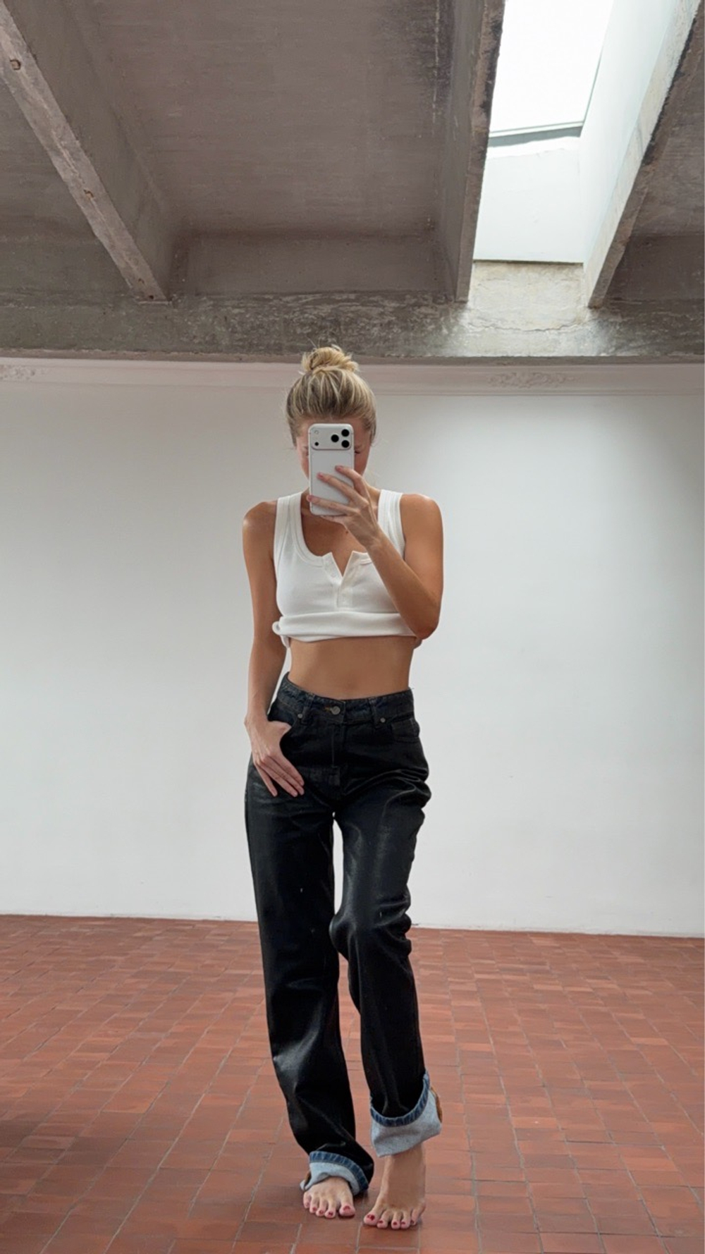 PRE-ORDER BLACK GLASSES DENIM