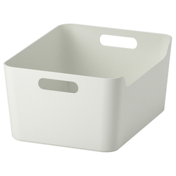 IKEA UPPDATERA  (ИКЕА УППДАТЕРА)  -  Контейнер, белый, 34x24 см