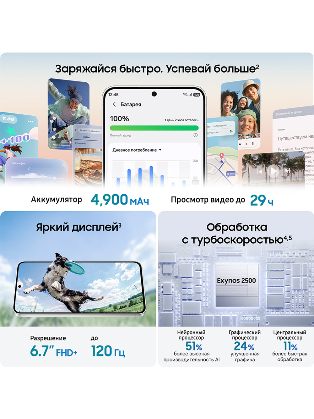 Смартфон Samsung Galaxy S26 FE Ростест (EAC) 8/512 ГБ, Nano-SIM, зеленый