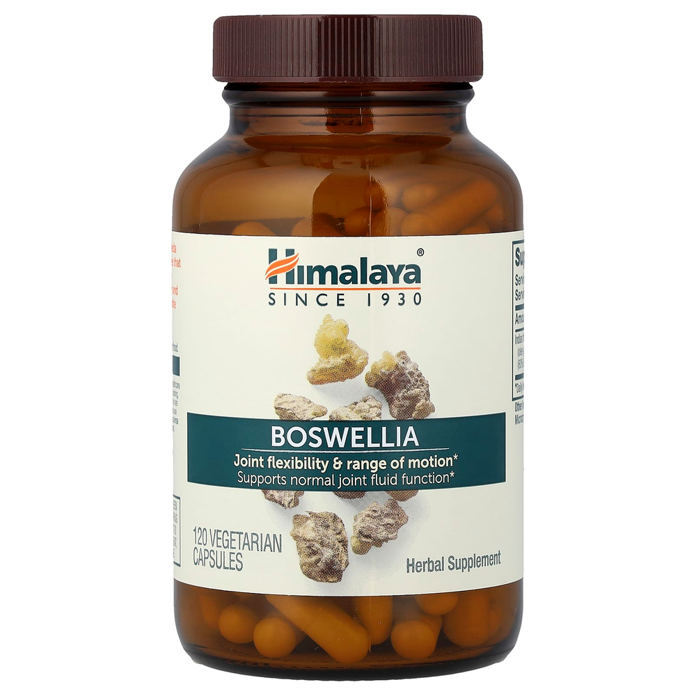 Himalaya, Boswellia, 120 вегетарианских капсул (125 мг на капсулу)