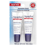 Aquaphor, Lip Repair, немедленное облегчение, без отдушек, 2 тюбика по 10 мл (0,35 жидк. унц.)