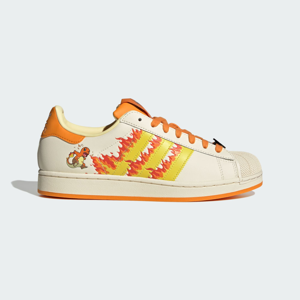 Adidas Кроссовки Pokémon Superstar II, белый/оранжевый