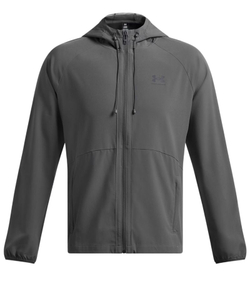 Мужская теннисная толстовка Under Armour Vibe Woven — castlerock/black