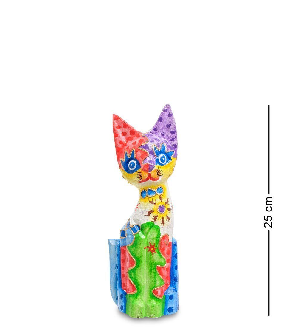 99-268 Фигурка «Кошка» н-р из трех 30,25,20 см (албезия, о.Бали)