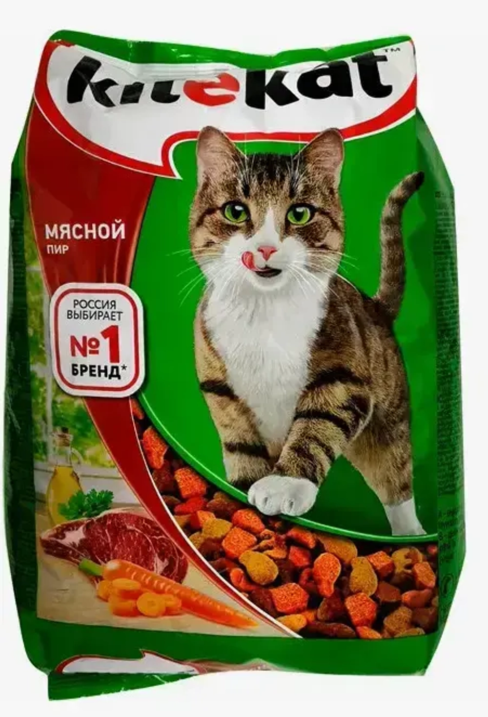 Корм д/кошек KITEKAT сухой полнорационный Мясной пир (Россия) 15кг