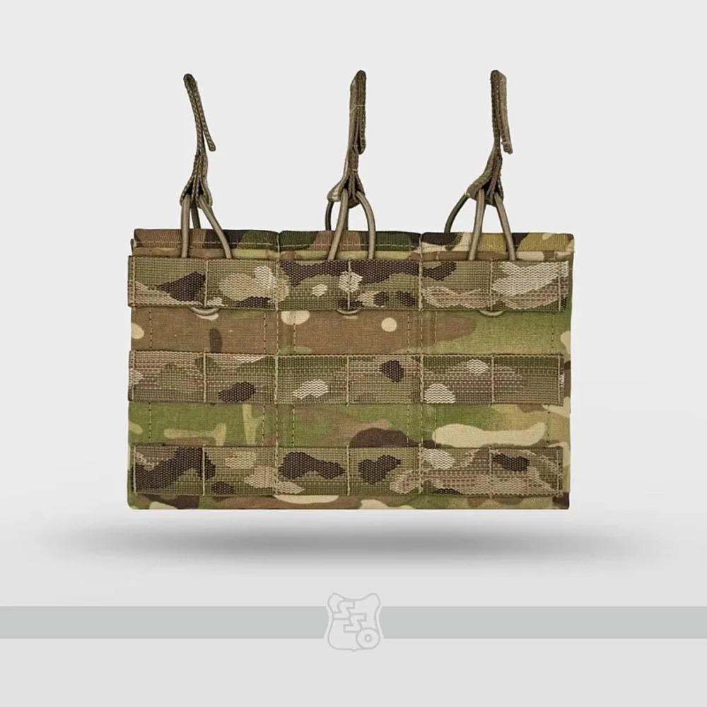 АКМ 3 MOLLE. Сумка для 3 магазинов АК без клапана
