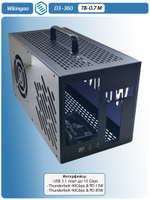 Внешний корпус для видеокарты Wikingoo D3-360.Thunderbolt 3/4, USB4. + доп. питание Type-C. Уценка.
