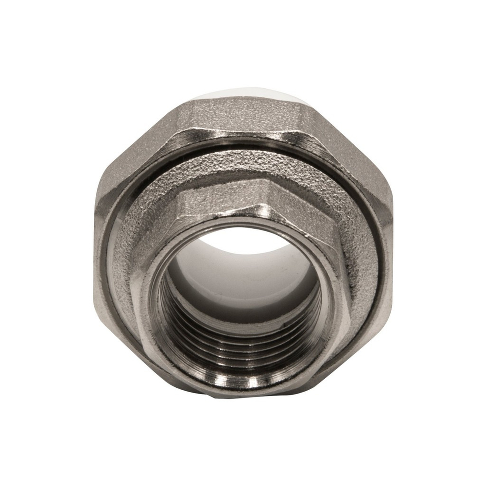 Муфта комб. разъемная, вн 20х1/2" EVER® БЕЛЫЙ штрихкод (Россия)