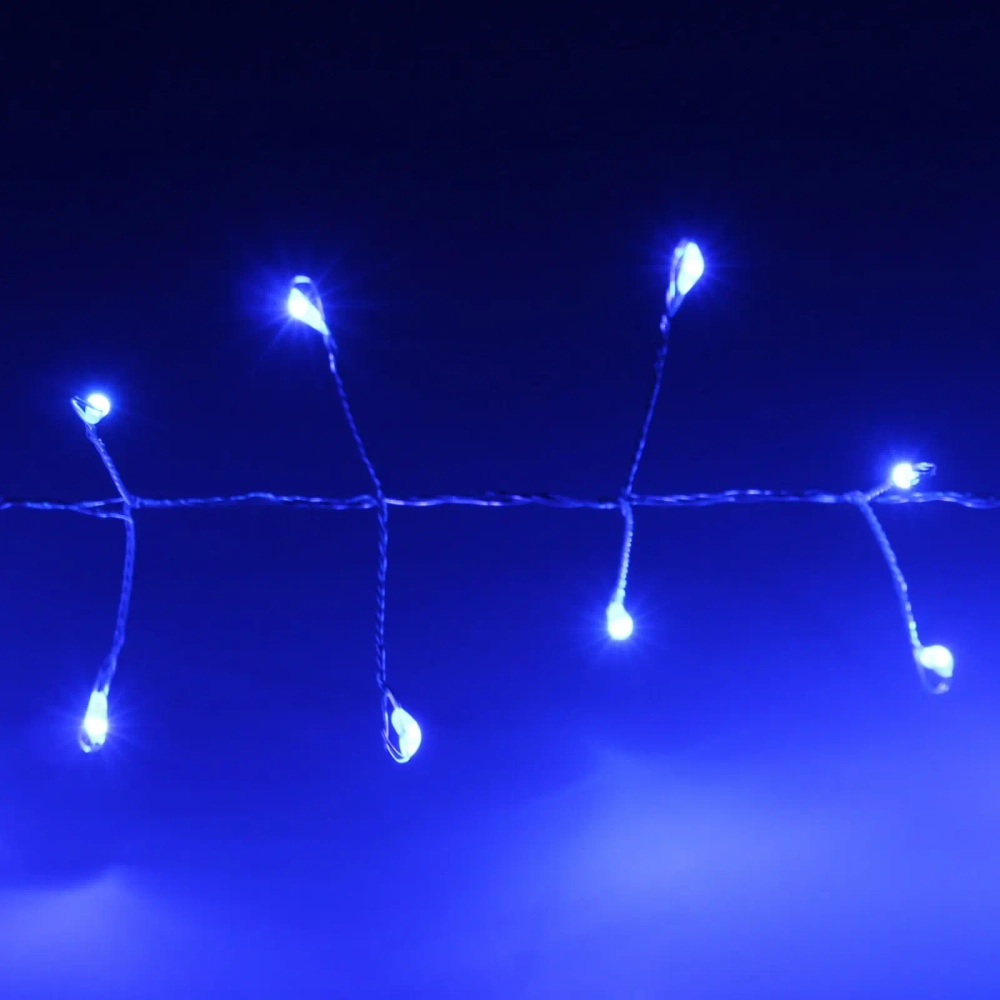 Гирлянда для дома 2,0 м 150 ламп LED «Мишура», IP-40, Синий