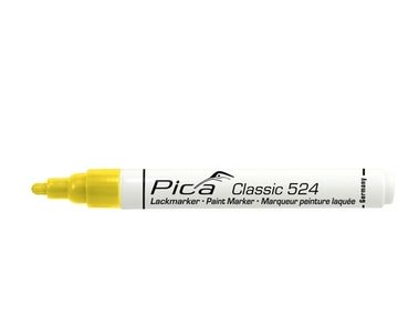 Маркер строительный с краской, желтый, круглый наконечник (2-4 мм) PICA-MARKER 524/44