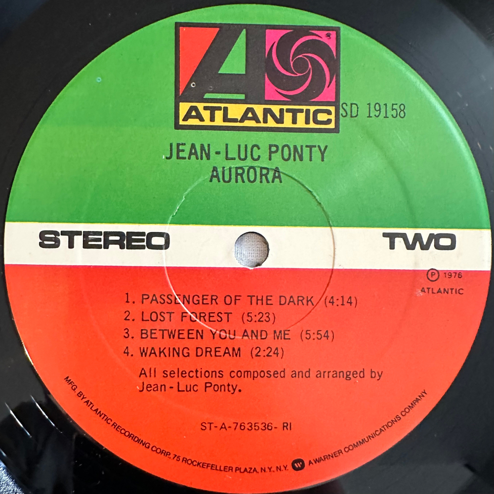 Jean-Luc Ponty ‎– Aurora (США 1976г.)