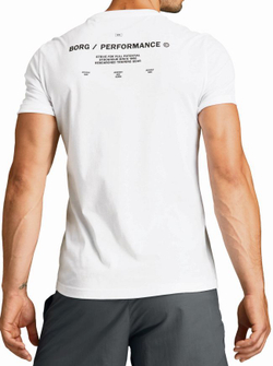 Мужская теннисная футболка Björn Borg Training Tee STHLM M - brilliant white