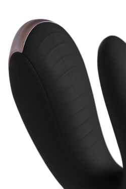 Многофункциональный стимулятор для пар Satisfyer Double Fun, с пультом ДУ, силикон, черный, 9 см