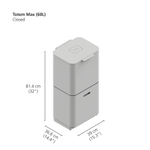 Контейнер для мусора с двумя баками totem max, 60 л, графит