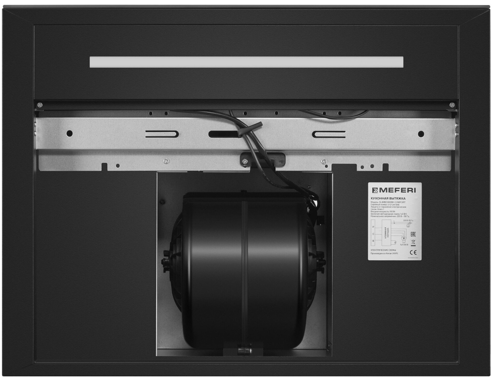 Т-образная пристенная вытяжка Meferi SLIMBOX60BK COMFORT фото 7