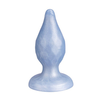 Голубая силиконовая анальная втулка 9,2см SilexD Diamond Fantasy Plug Size M