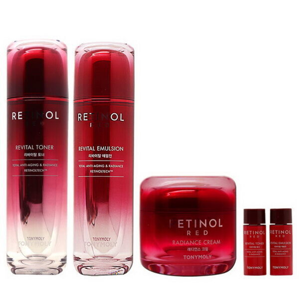 Антивозврастной набор для ухода за кожей лица с ретинолом TonyMoly Red Retinol Anti-Aging Set