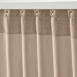 IKEA SANELA  (ИКЕА САНЕЛА)  -  Штора, 2 шт. - светло-бежевый/на тесьме 140x300 см