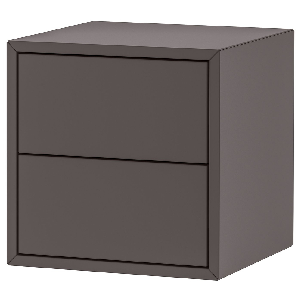IKEA EKET  (ИКЕА ЕКЕТ)  -  Шкаф/2 ящика - тёмно-серый 35x35x35 см