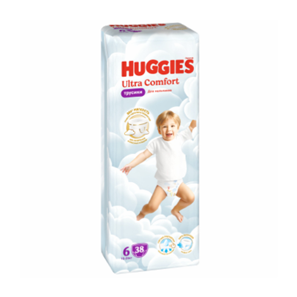 Трусики-подгузники Huggies МАЛ 6 (15-25 кг) 38 шт