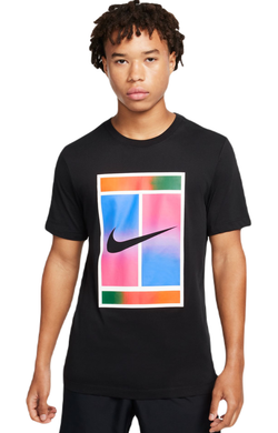 Мужская теннисная футболка Nike Court Dri-Fit Tennis T-Shirt - black