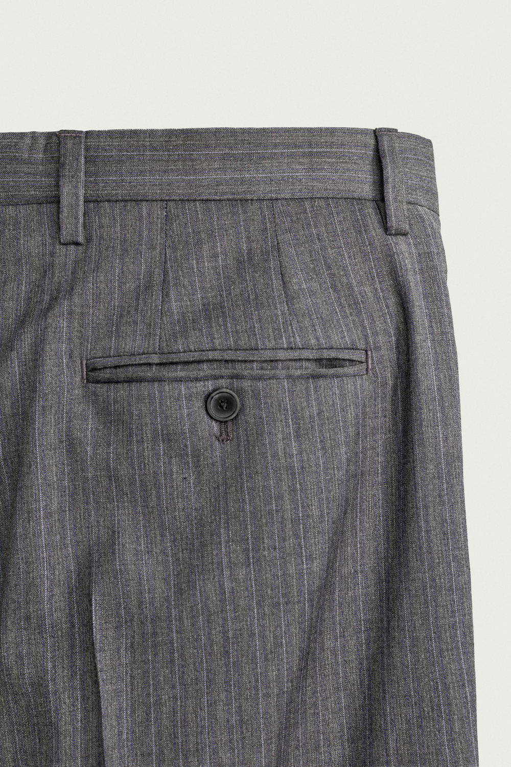 КОСТЮМНЫЕ БРЮКИ ИЗ 100% ШЕРСТИ В ПОЛОСКУ — ZARA
