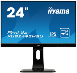 Монитор Iiyama 24;; XUB2492HSU-B1 1920x1080 IPS WLED 75Гц 5ms VGA HDMI DisplayPort