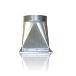 Переход c прямоугольного на круглое сечение (оц. сталь) 400х200-d200