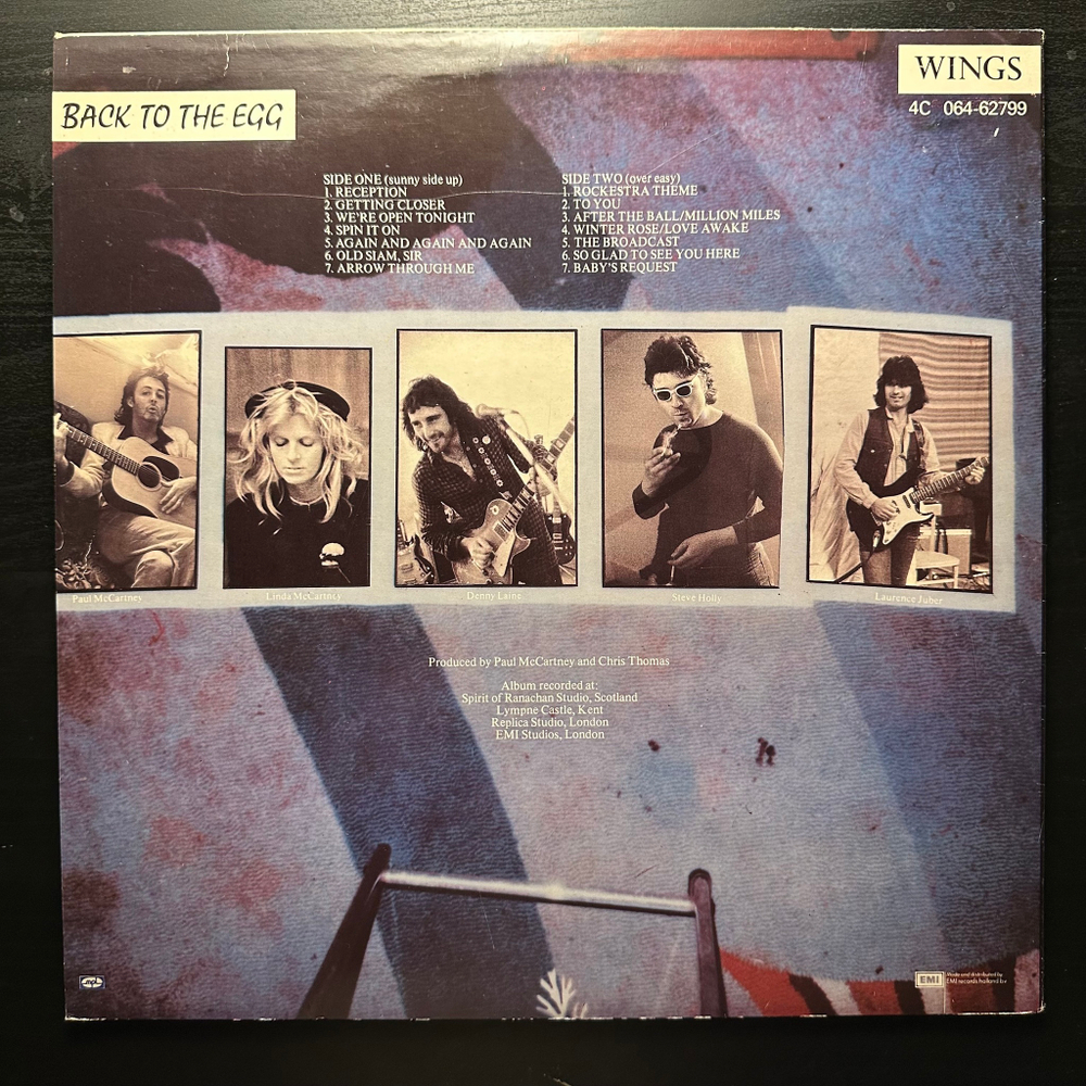 Wings- Back To The Egg (Бельгия 1979г.)