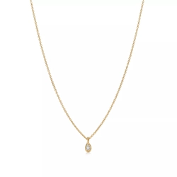 Подвеска из жёлтого золота 18k c бриллиантом 0.07ct,Tiffany 💠 Yard