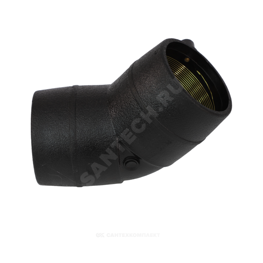 Отвод электросварной ПЭ100 Дн 50х45гр Ру16 SDR11 SMART JOINT EFL450A