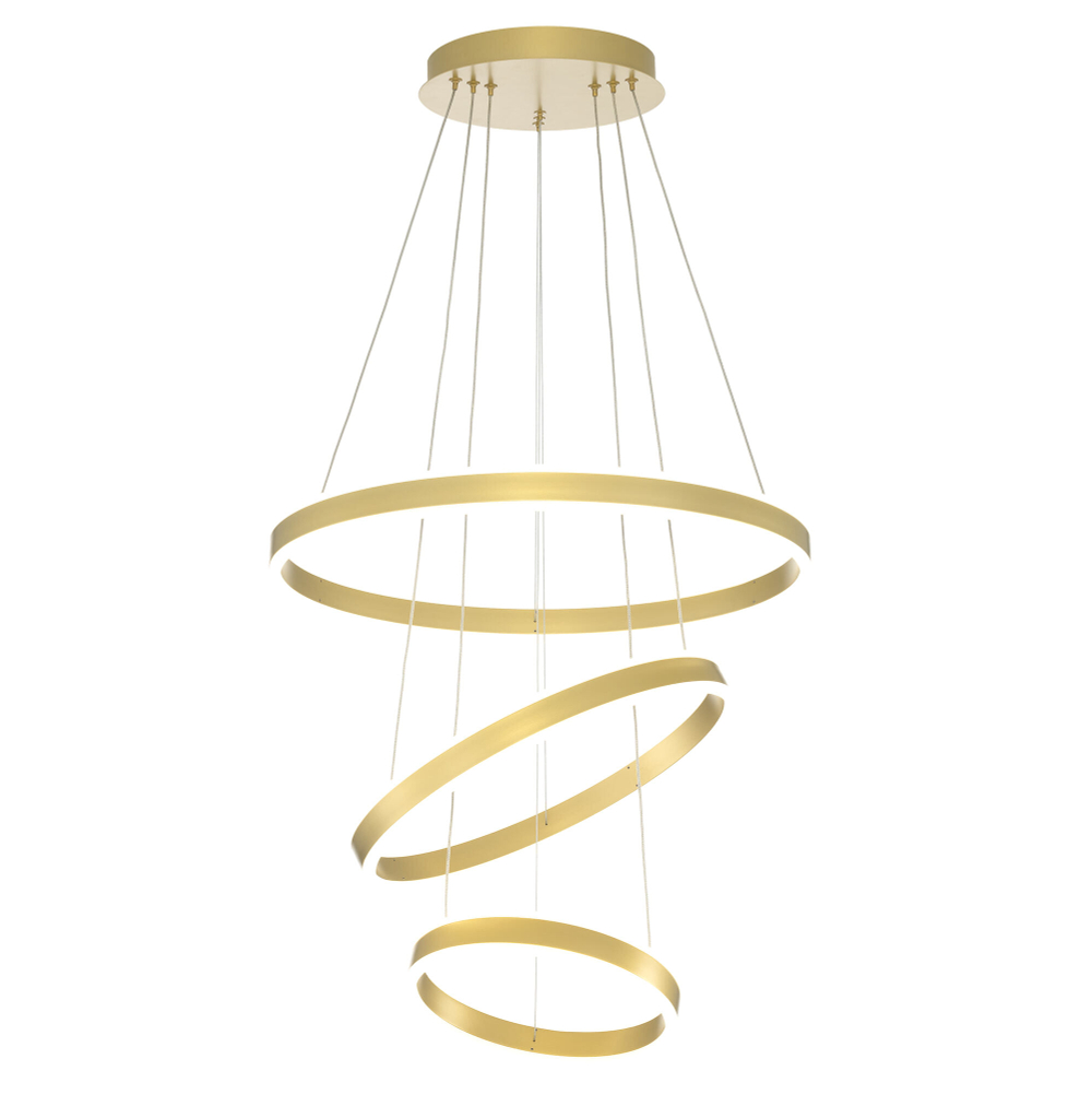 Citilux Дуэт CL719652 LED Люстра подвесная с пультом Золото