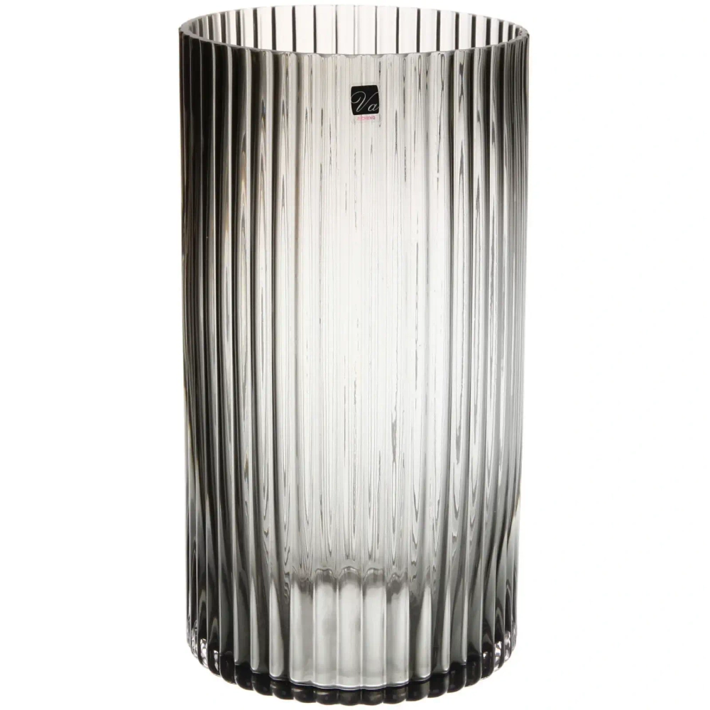Ваза стеклянная «GREY GLASS» 15*28см